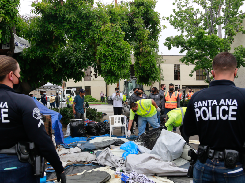 Santa Ana Ramps Up Crackdowns on Homeless Encampments, Clears Railroad