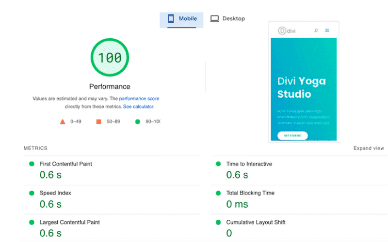 My performance results with WP Rocket - Source: PSI
