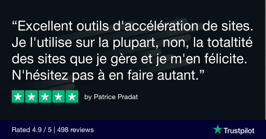 Compte TrustPilot de WP Rocket